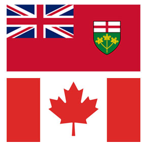 Ontario province with Ottawa capital of Canada